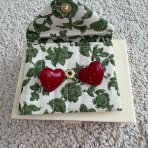 Sezane Red Heart Earrings